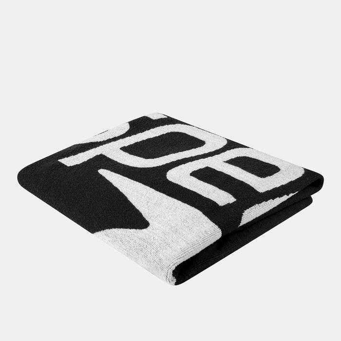Speedo Logo Beach Towel Black Speedo Logo Beach Towel Black image number 0
