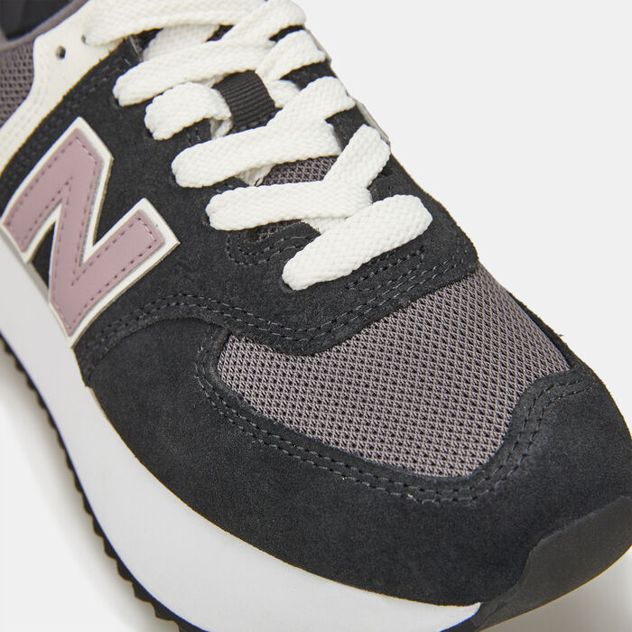 New Balance Women's 574+ Shoes Black New Balance Women's 574+ Shoes Black image number 4