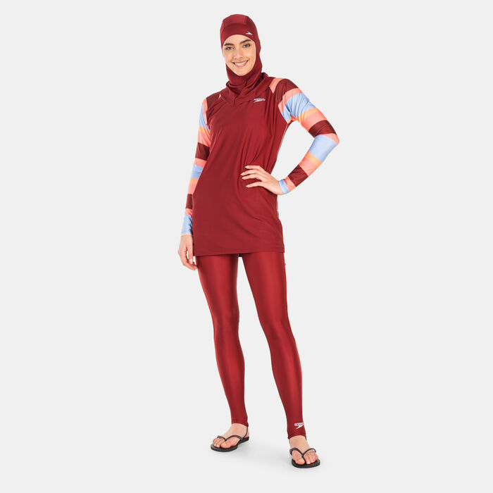 Speedo Women's 3-Piece Logo Swim Set Red Speedo Women's 3-Piece Logo Swim Set Red image number 0