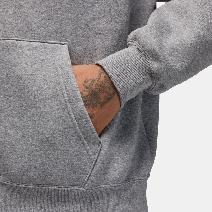 Jordan Men's Brooklyn Fleece Full-Zip Hoodie Grey Jordan Men's Brooklyn Fleece Full-Zip Hoodie Grey image number 4