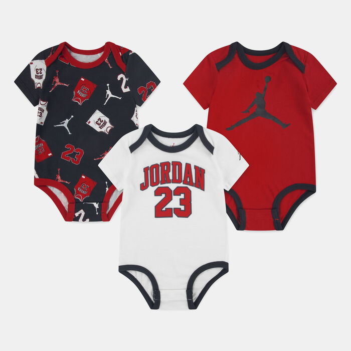 Jordan Kids' 23 Jersey Bodysuit (3 Pack) Black image number 0