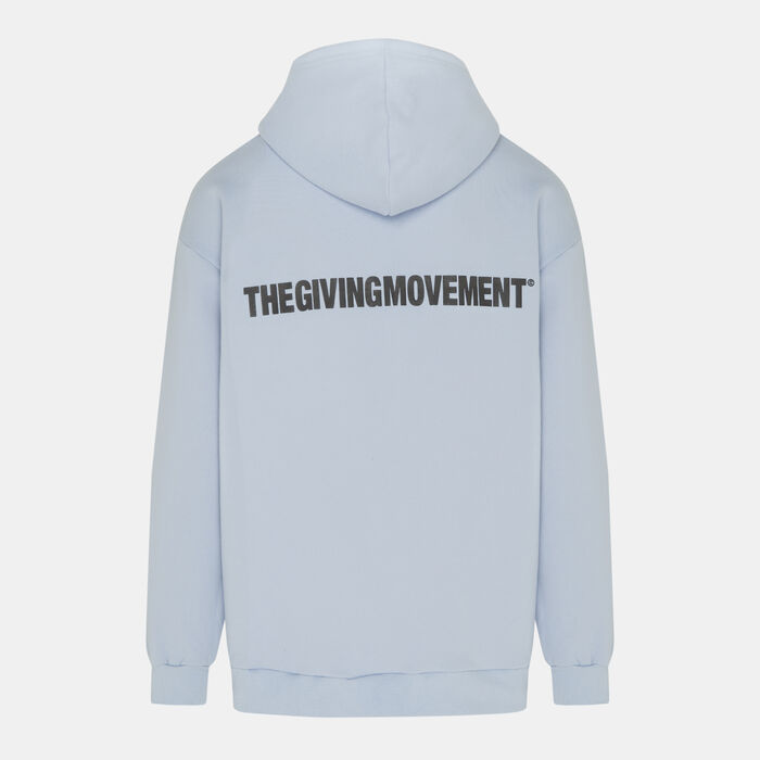 The Giving Movement Men's Zip Hoodie Blue The Giving Movement Men's Zip Hoodie Blue image number 1