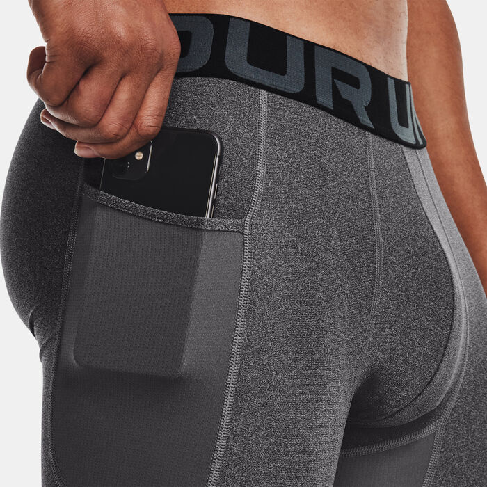Under Armour Men's HeatGear® Armour Compression Shorts Grey image number 3