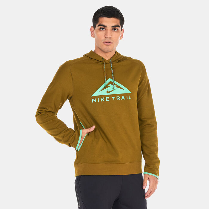 Nike Men's Trail Magic Hour Dri-FIT Running Hoodie Green image number 0