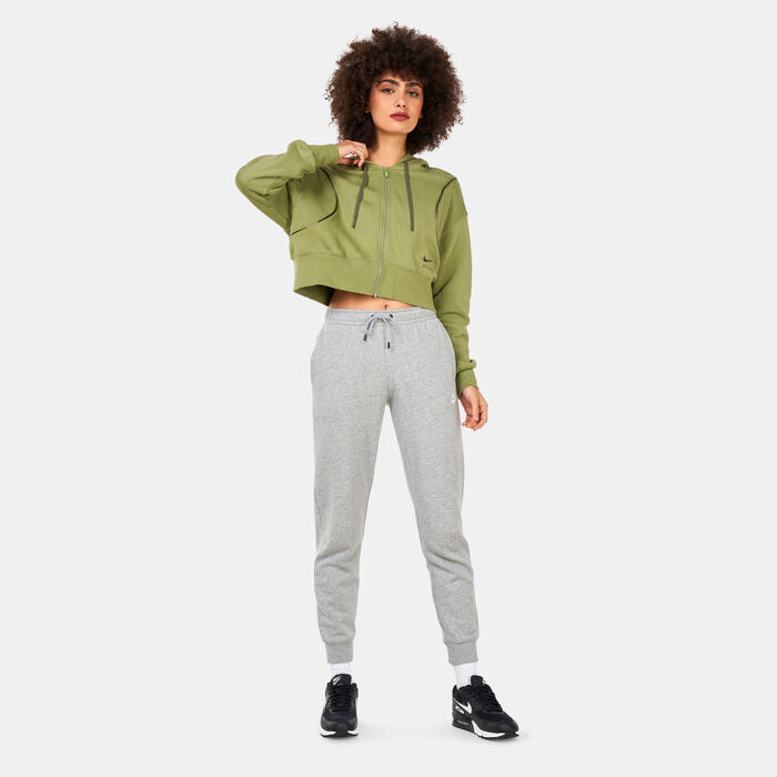 Nike Women's Air Full-Zip Fleece Hoodie Green Nike Women's Air Full-Zip Fleece Hoodie Green image number 2