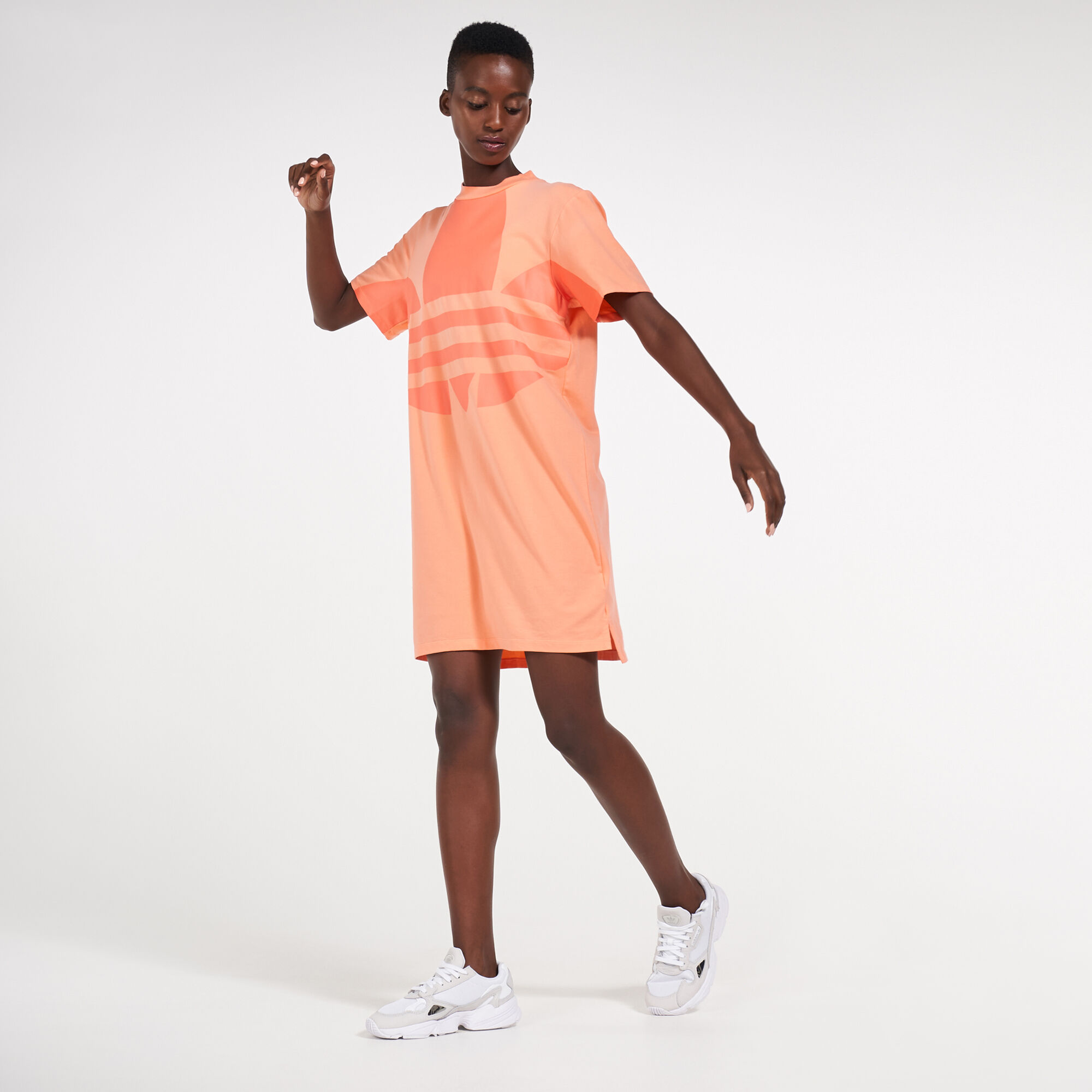 Large logo adidas dress best sale