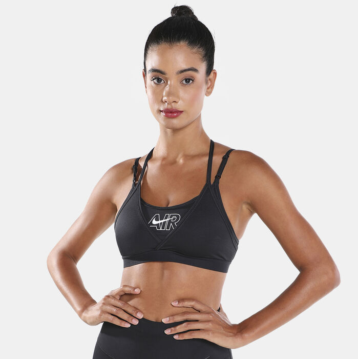 Nike Women's Air Dri-FIT Indy Strappy Sports Bra Brown Nike Women's Air Dri-FIT Indy Strappy Sports Bra Brown image number 0