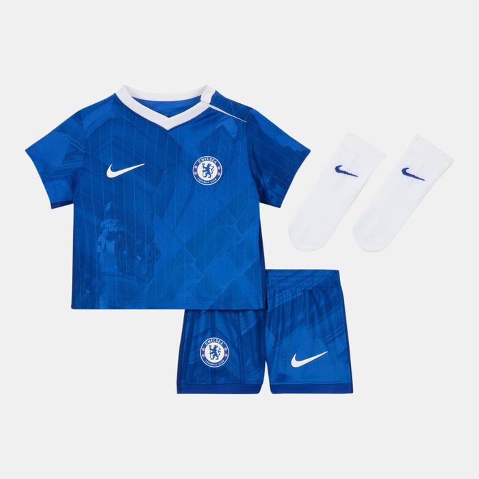 Nike Kids' Chelsea 25/26 Home Replica 3-Piece Football Kit Blue Nike Kids' Chelsea 25/26 Home Replica 3-Piece Football Kit Blue image number 0