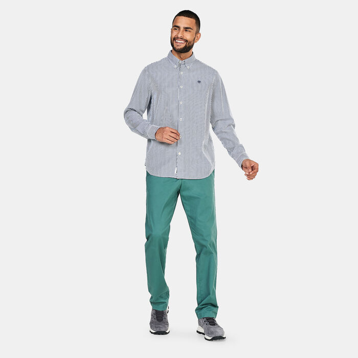 Timberland Men's Striped Seersucker Shirt Blue Timberland Men's Striped Seersucker Shirt Blue image number 2