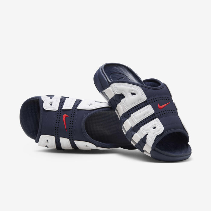 Nike Men's Air More Uptempo Slides Blue Nike Men's Air More Uptempo Slides Blue image number 0