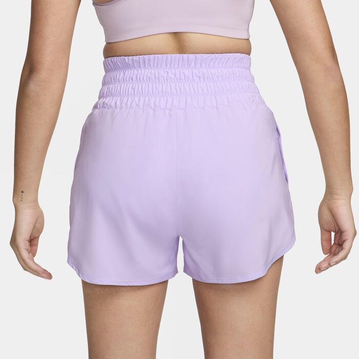 Nike Women's Dri-FIT One Ultra High-Waisted Shorts Purple Nike Women's Dri-FIT One Ultra High-Waisted Shorts Purple image number 2