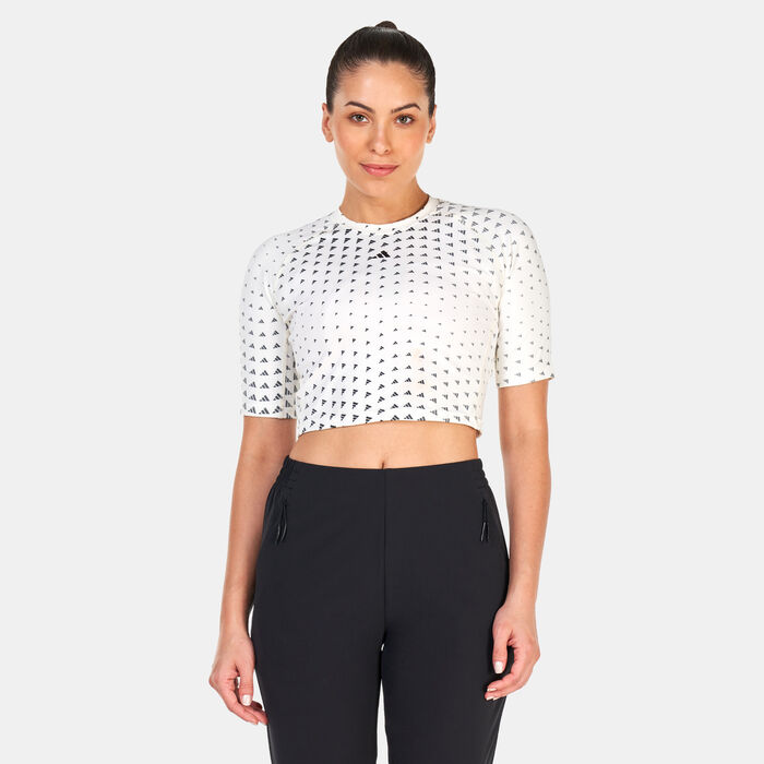 adidas Women's Brand Love Performance T-Shirt White adidas Women's Brand Love Performance T-Shirt White image number 0