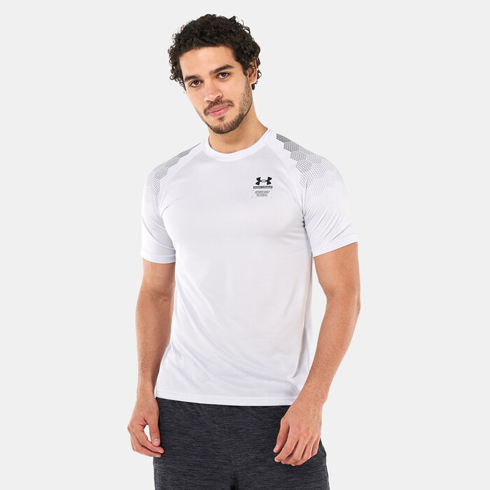 Under Armour Men's UA Armour Print T-Shirt Grey Under Armour Men's UA Armour Print T-Shirt Grey image number 0