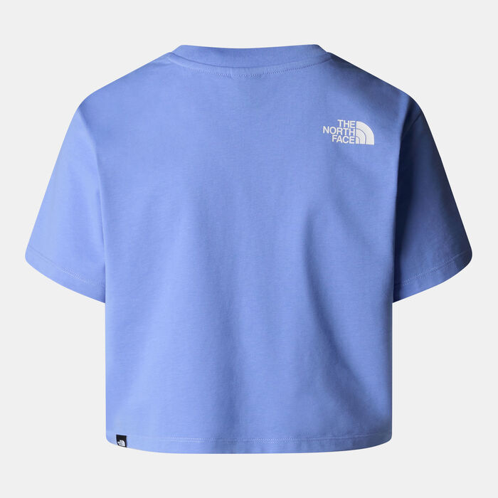 The North Face Women&rsquo;s Simple Dome Crop Top Blue image number 1