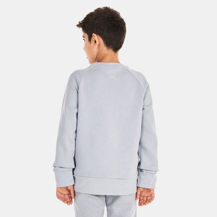 Under Armour Kids' UA Rival Fleece Sweatshirt Grey Under Armour Kids' UA Rival Fleece Sweatshirt Grey image number 1