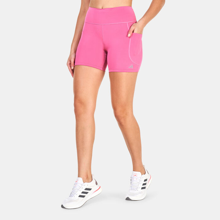 adidas Women's DailyRun 5-Inch Bike Shorts Pink adidas Women's DailyRun 5-Inch Bike Shorts Pink image number 0
