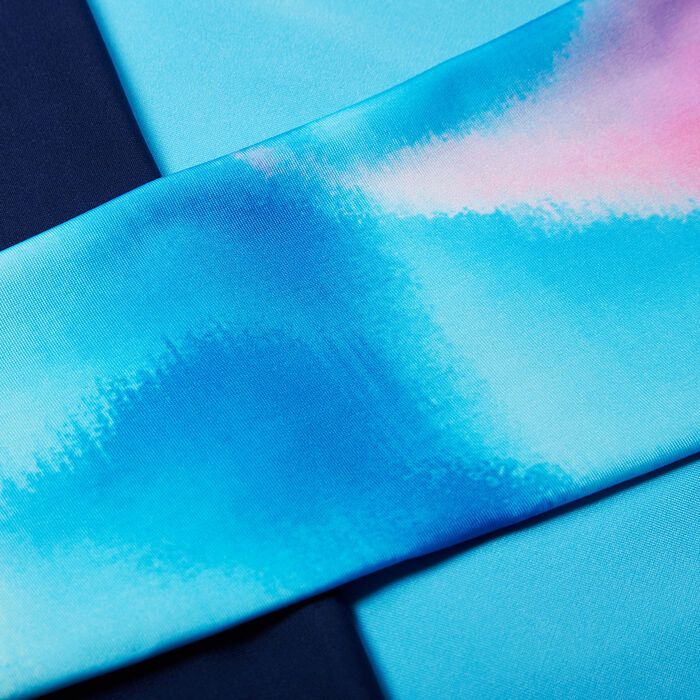 Speedo Kids' Printed Long Sleeve Swimming Rashguard Blue image number 3