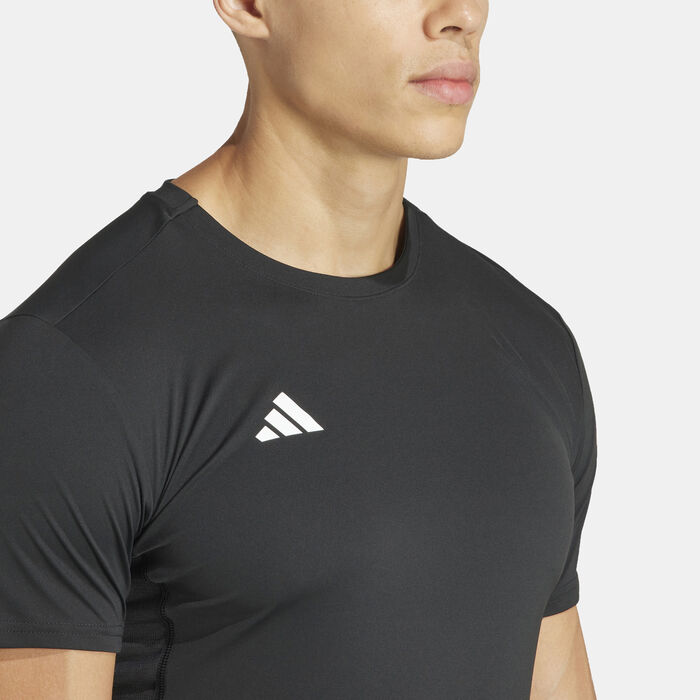 adidas Men's Adizero Essentials Running T-Shirt Black image number 3