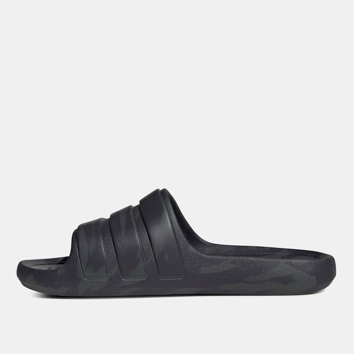 adidas Men's Adilette Flow Slides Grey adidas Men's Adilette Flow Slides Grey image number 2