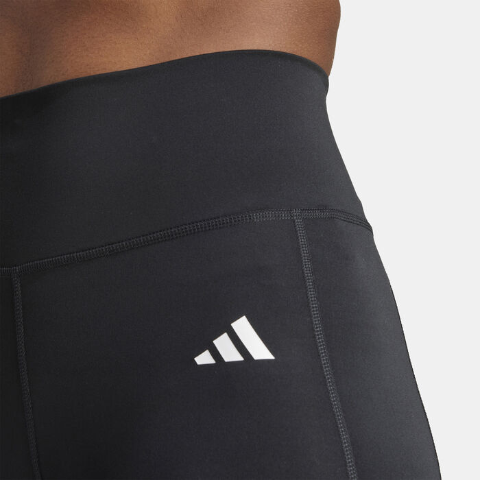 adidas Women's Optime Essentials Stay In Play Full-Length Training Leggings Black image number 3