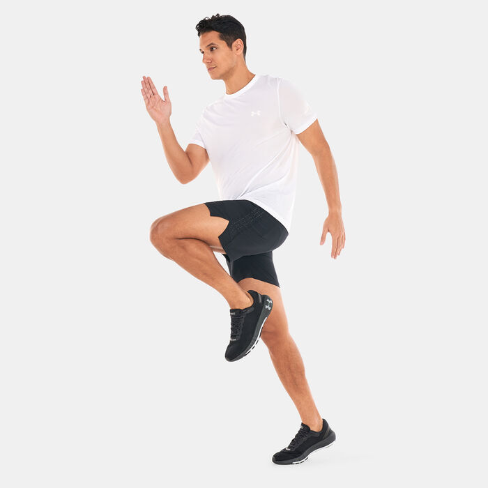 Under Armour Men's UA Launch Elite 7-Inch Shorts Black image number 2