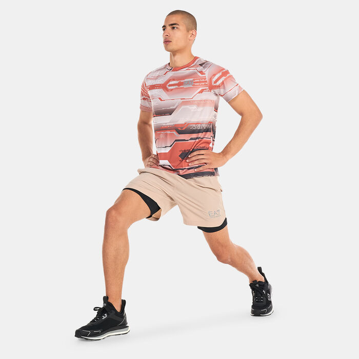 EA7 Emporio Armani Men's Vigor 7 Logo Shorts Grey EA7 Emporio Armani Men's Vigor 7 Logo Shorts Grey image number 2