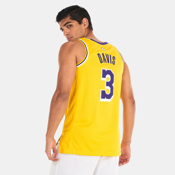 Nike Men's Dri-FIT NBA Swingman Los Angeles Lakers Icon Edition Jersey - 2022/23 yellow Nike Men's Dri-FIT NBA Swingman Los Angeles Lakers Icon Edition Jersey - 2022/23 yellow image number 1