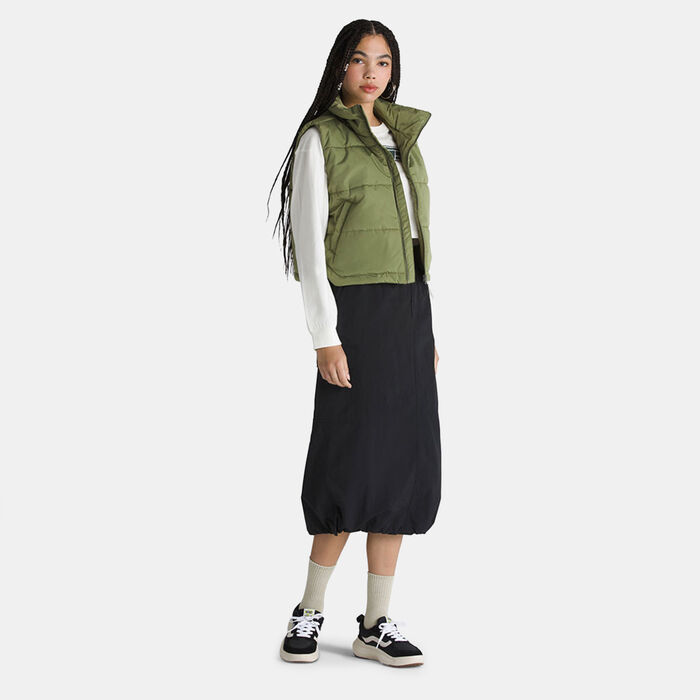 Vans Women's Riley Parachute Cargo Skirt Black image number 2