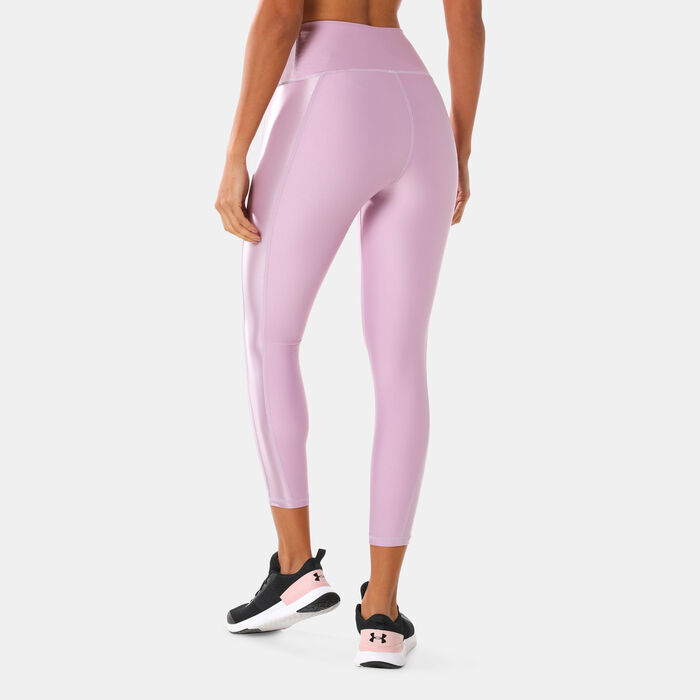 Under Armour Women's HeatGear® Armour Ankle Leggings Red Under Armour Women's HeatGear® Armour Ankle Leggings Red image number 1