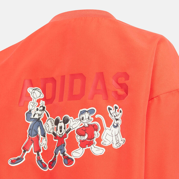 adidas Kids' x Disney Mickey Mouse Windbreaker Jacket (Younger Kids) Red image number 2