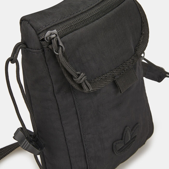 adidas Originals Men's Adventure Flap Bag Black adidas Originals Men's Adventure Flap Bag Black image number 3