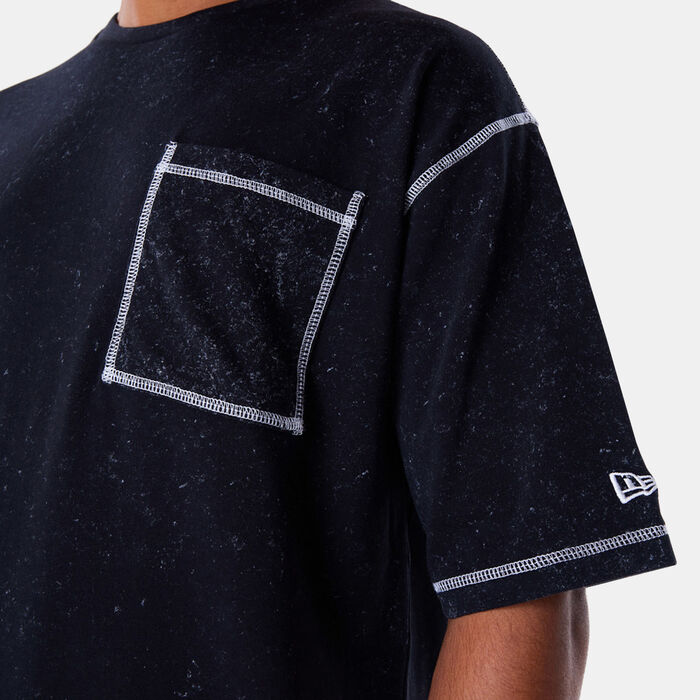 New Era Men's Washed T-Shirt Black New Era Men's Washed T-Shirt Black image number 4