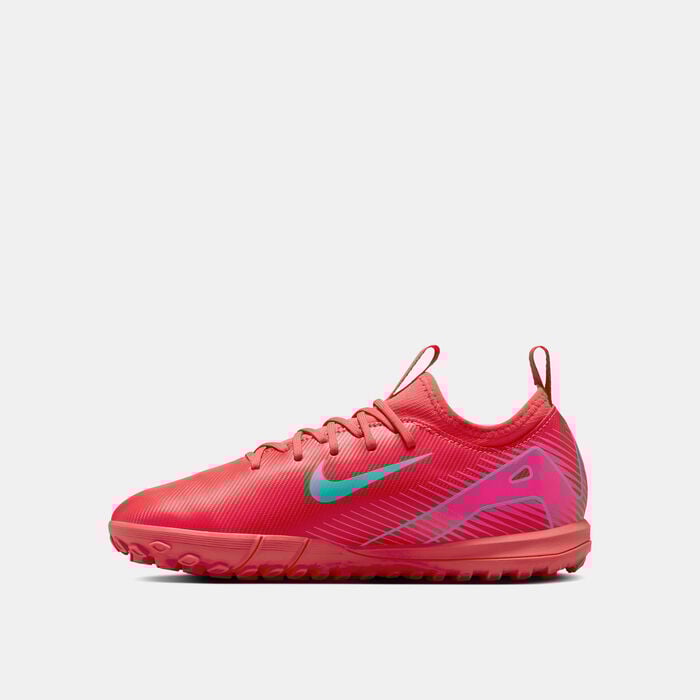 Nike Kids' Mercurial Vapor 16 Academy Turf Ground Football Shoes Red image number 2