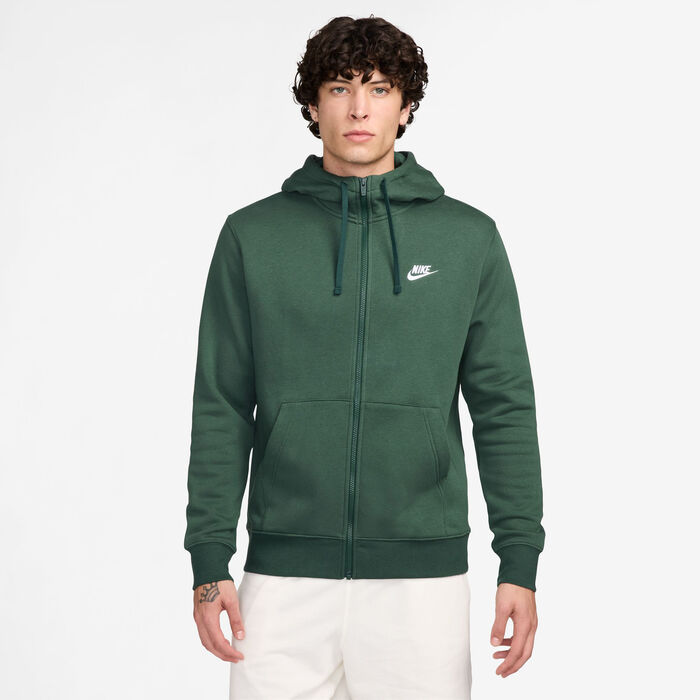 Nike Men's Sportswear Club Fleece Hoodie Green Nike Men's Sportswear Club Fleece Hoodie Green image number 0