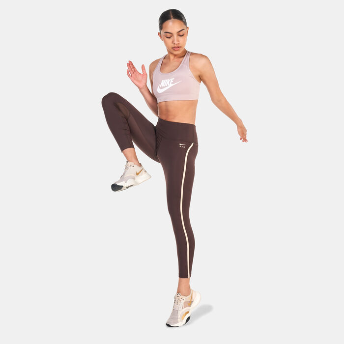 Nike Women's Air Fast Mid-Rise 7/8 Running Leggings Brown Nike Women's Air Fast Mid-Rise 7/8 Running Leggings Brown image number 2
