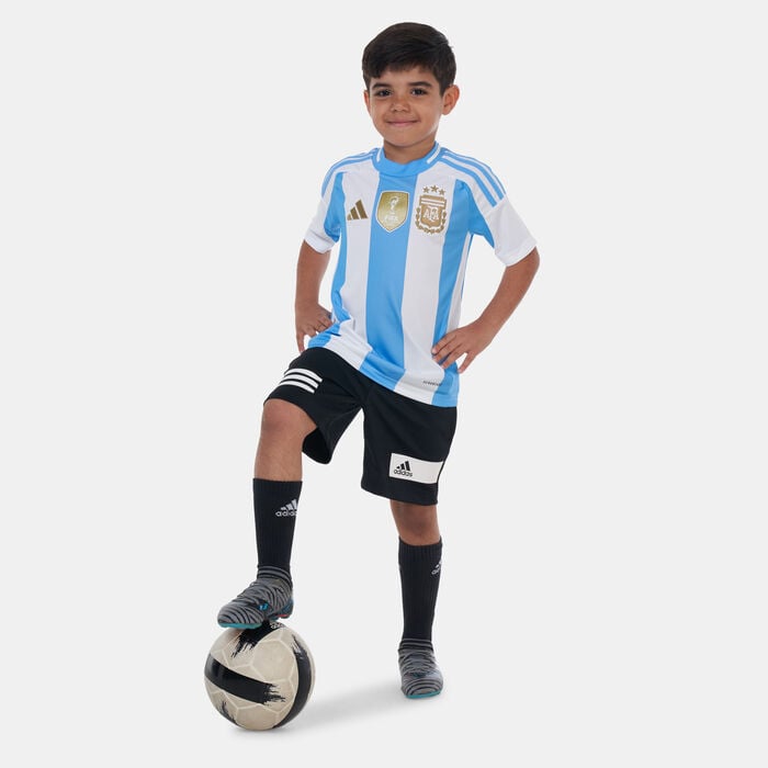 adidas Kids' Argentina Home Football Jersey - 2024 White adidas Kids' Argentina Home Football Jersey - 2024 White image number 2