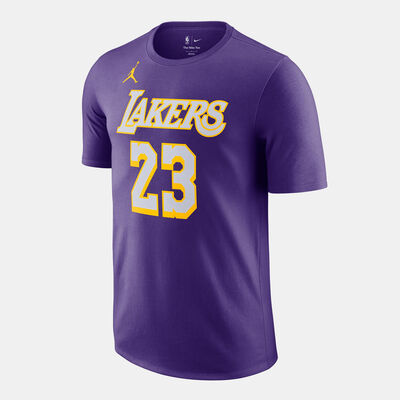 Nike Men's NBA LeBron James Los Angeles Lakers Essentials T-Shirt Purple