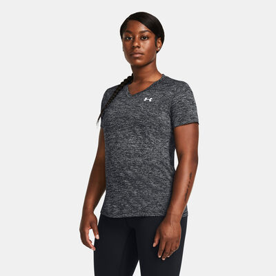 Under Armour Women's UA Tech™ Twist V-Neck T-Shirt Black