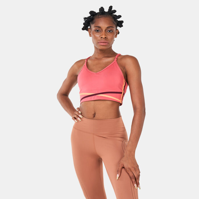 Buy Nike Women's Dri-FIT Indy Padded Longline Sports Bra Pink in