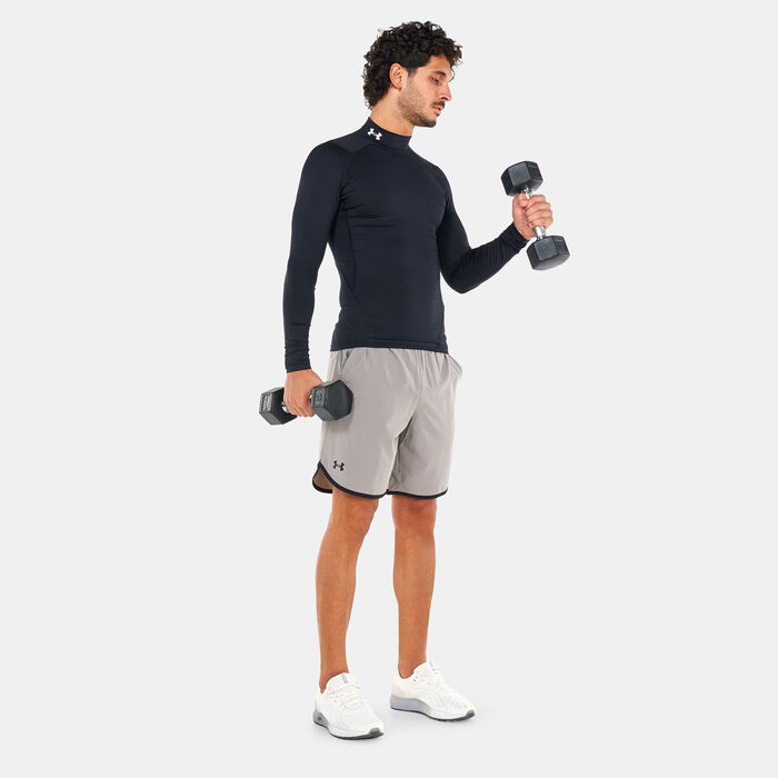 Under Armour Men's HeatGear® Mock Long Sleeve T-Shirt Black Under Armour Men's HeatGear® Mock Long Sleeve T-Shirt Black image number 2