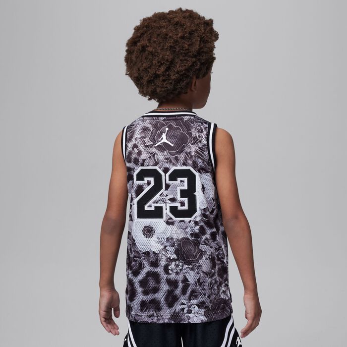 Jordan Kids' 23 Printed Jersey Grey Jordan Kids' 23 Printed Jersey Grey image number 5