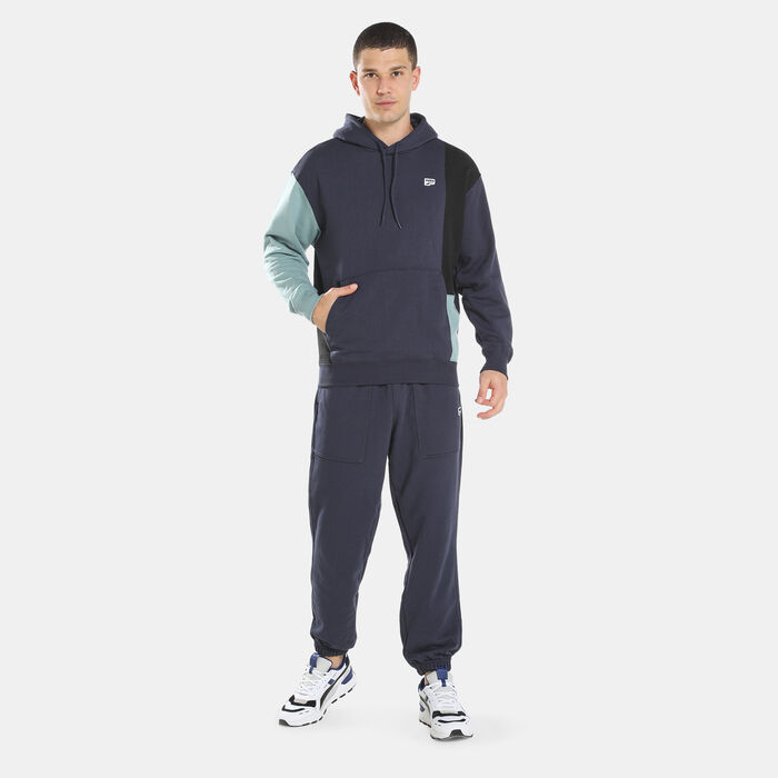 PUMA Men's Downtown Colorblock Hoodie Blue image number 2