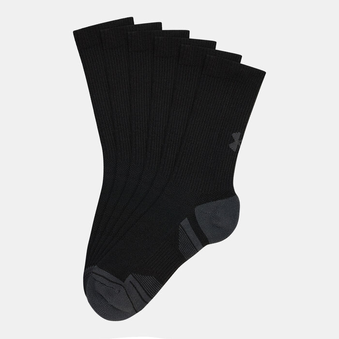 Under Armour Kids' UA Performance Tech Crew Socks (3 Pack) Black Under Armour Kids' UA Performance Tech Crew Socks (3 Pack) Black image number 0
