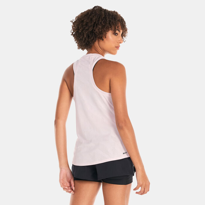 New Balance Women's Q Speed Jacquard Tank Top Pink image number 1