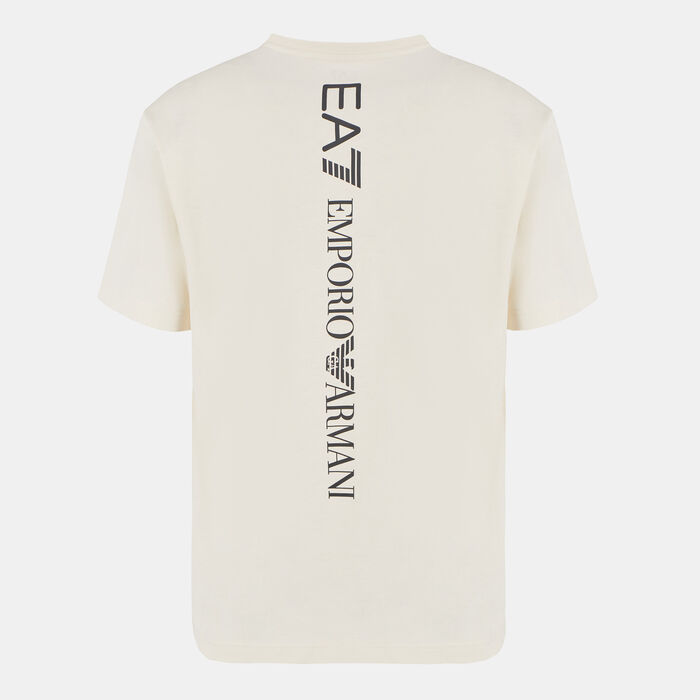 EA7 Emporio Armani Men's Train Logo Series T-Shirt Beige image number 1