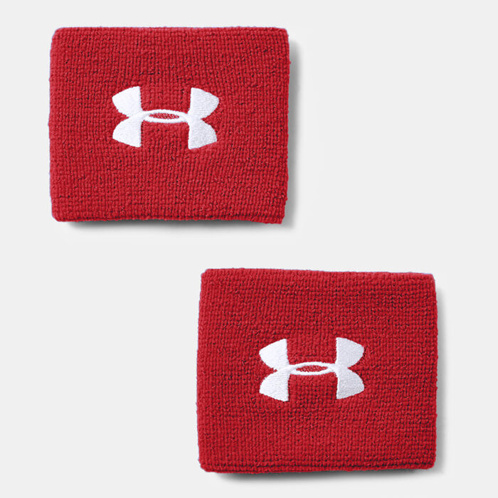 Under Armour Men's Performance Wristbands (2 Pack) Red image number 0