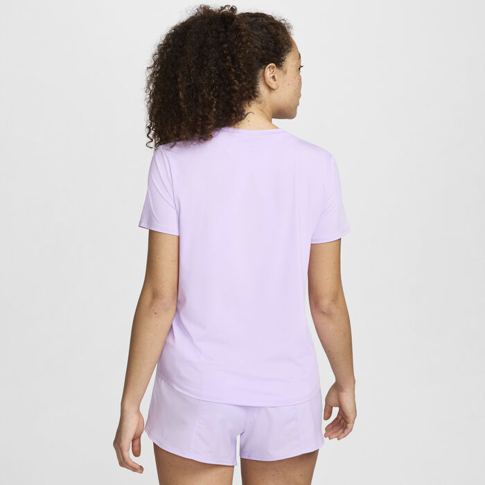 Nike Women's One Swoosh Dri-FIT Running Top Purple Nike Women's One Swoosh Dri-FIT Running Top Purple image number 1
