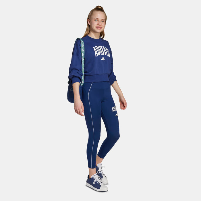 adidas Kids' Seasonals Essentials Sweatshirt Blue adidas Kids' Seasonals Essentials Sweatshirt Blue image number 2