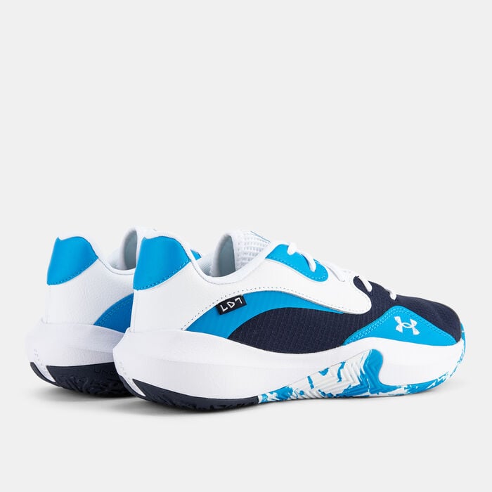 Under Armour Lockdown 7 Low Basketball Shoes Blue Under Armour Lockdown 7 Low Basketball Shoes Blue image number 2