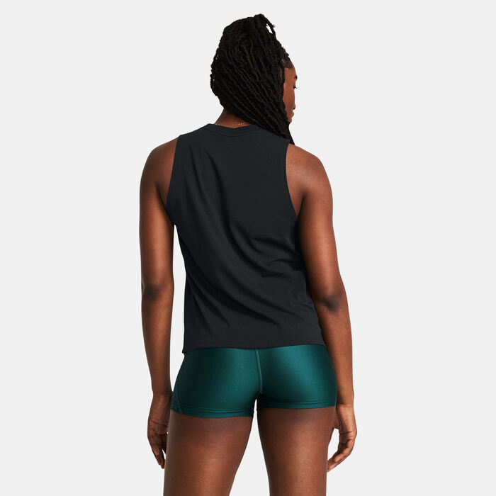 Under Armour Women's Rival Muscle Tank Top Black Under Armour Women's Rival Muscle Tank Top Black image number 1